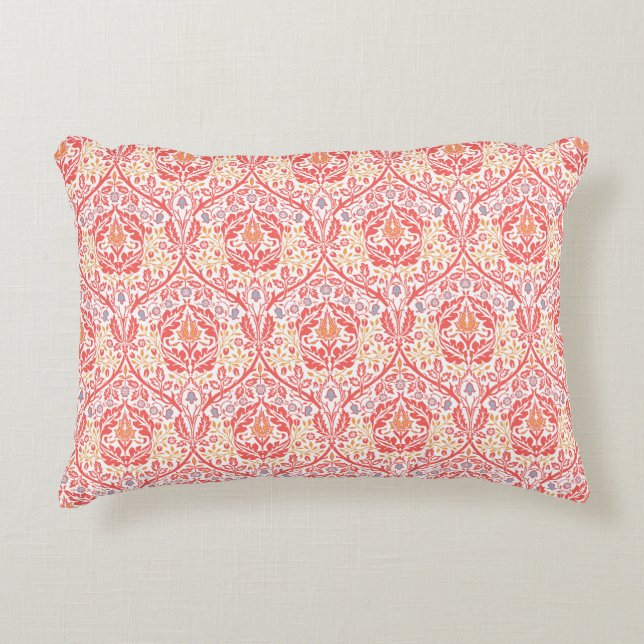 William Morris Golden Bough in Red Dekokissen (Vorderseite)