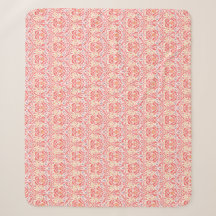 William Morris Golden Bough Red Fleece Blanket