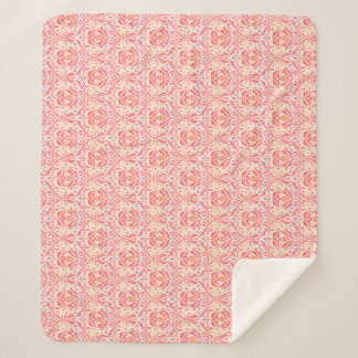 William Morris Golden Bough Red Fleece Blanket Sherpadecke