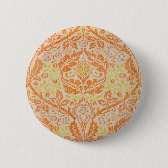 William Morris Golden Bough TapestPattern Button (Vorderseite)