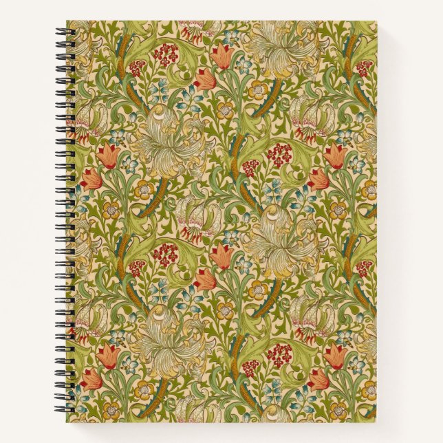 William Morris "Golden Lily" 2 Notizbuch (Vorderseite)