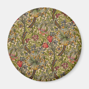William Morris Golden Lily Antikes Blumenmuster Magnet