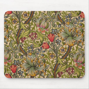 William Morris Golden Lily Antikes Blumenmuster Mousepad