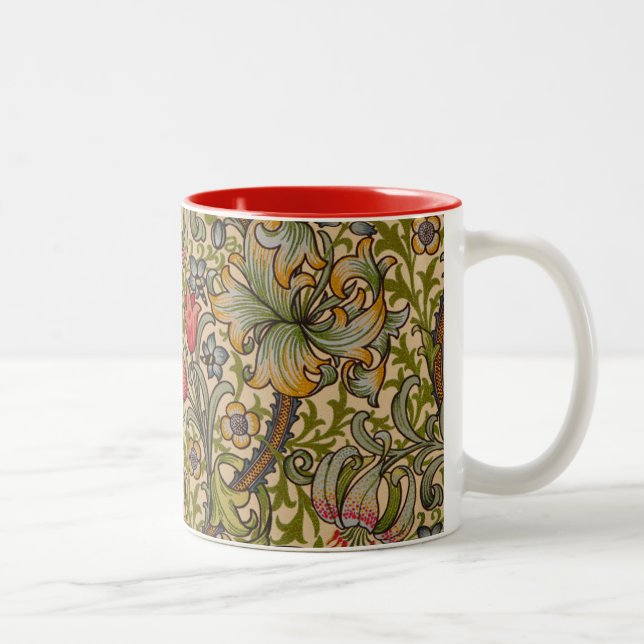 William Morris Golden Lily Antique Zweifarbige Tasse (Rechts)