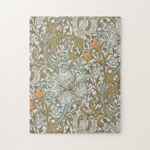 William Morris Golden Lily Blau Gold Klassiker