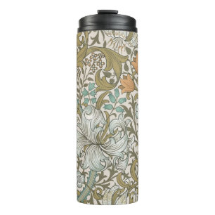 William Morris Golden Lily Blau Gold Klassiker Thermosbecher