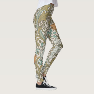 William Morris Golden Lily Blue Gold Classic Leggings