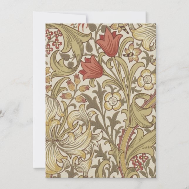 William Morris Golden Lily Einladung (Vorderseite)
