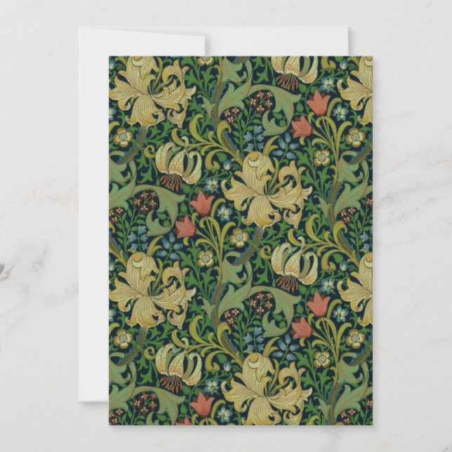 William Morris Golden Lily Einladung (Vorderseite)