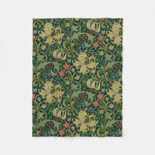 William Morris Golden Lily Fleecedecke
