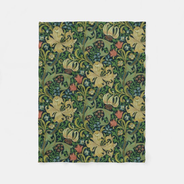 William Morris Golden Lily Fleecedecke (Vorderseite)