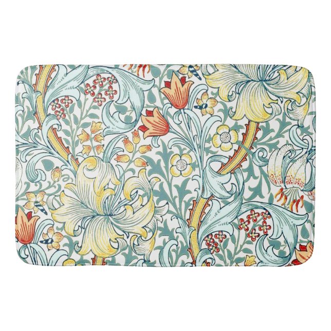 William Morris Golden Lily Floral Pattern Badematte (Vorderseite)
