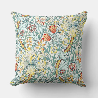 William Morris Golden Lily Floral Pattern Kissen