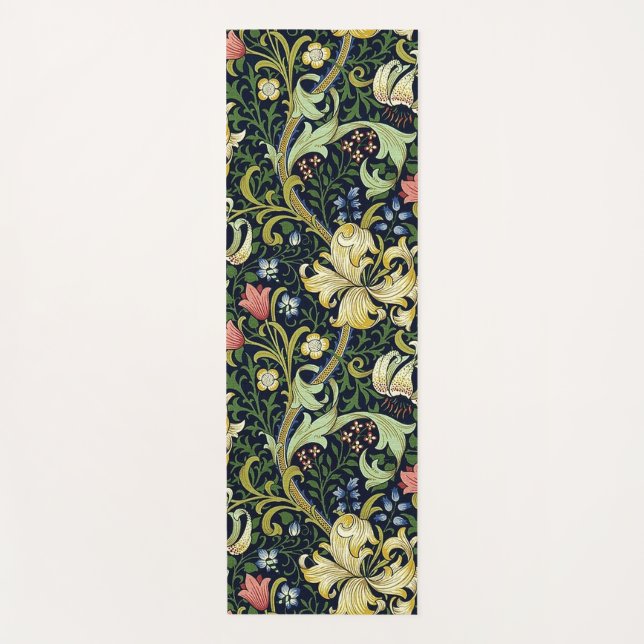 William Morris Golden Lily Floral Pattern Yogamatte (Vorderseite)