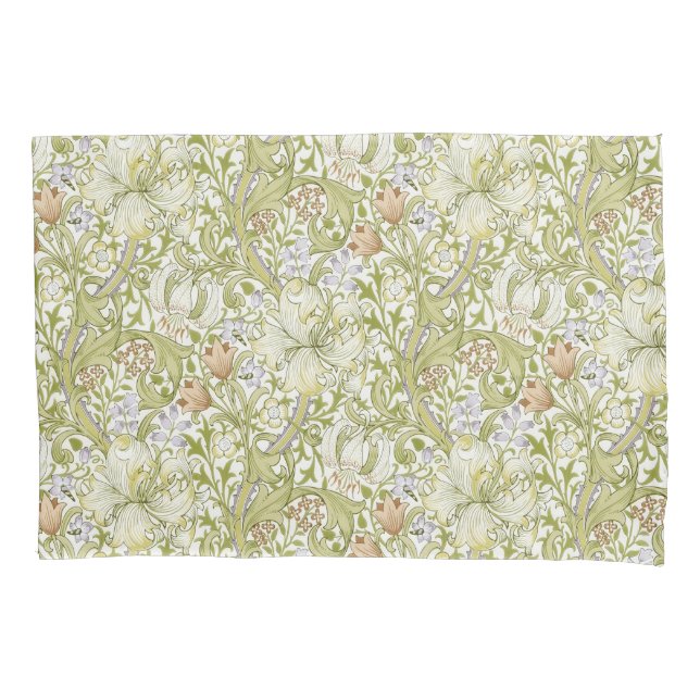 William Morris Golden Lily Garden Flower Classic Kissenbezug (Vorderseite)