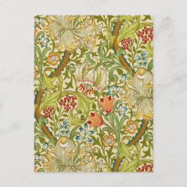 William Morris Golden Lily Vintag Pre-Raphaelite Postkarte