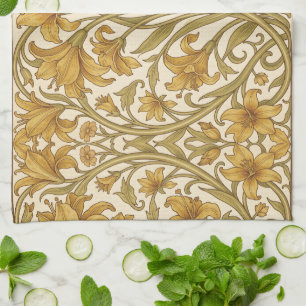William Morris Golden Lily Vintage Blumendesign Geschirrtuch