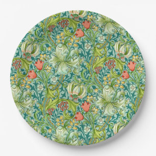 William Morris Golden Lily Vintages Blumendesign Pappteller