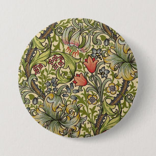 William Morris Golden Living Relected Pattern Button