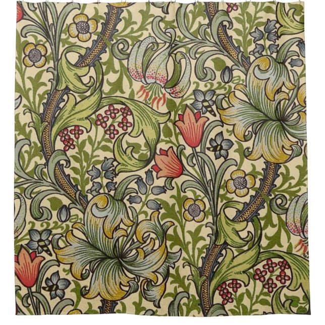 William Morris Golden Living Relected Pattern Duschvorhang (Vorderseite)