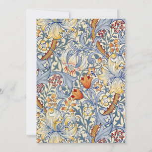 William Morris Goldene Lilie Flachkarte Mitteilungskarte