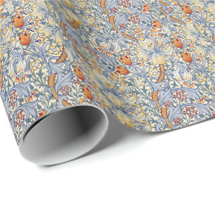 William Morris Goldene Lilie viktorianische Tapete Geschenkpapier