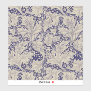William Morris Goldlack Muster Antique Blau Aufkleber