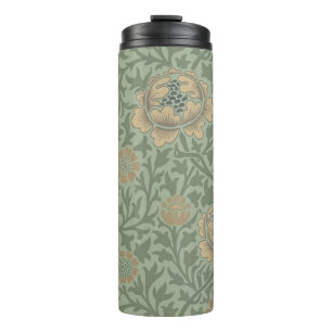 William Morris Grafton Blumenmuster Salbeigrün Thermosbecher