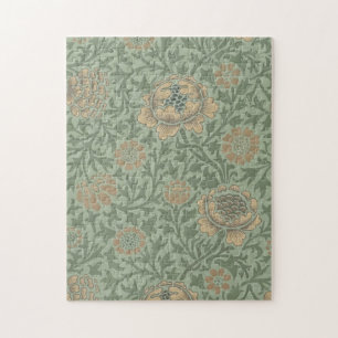 William Morris Grafton Blummenmuster Salbeigrün 