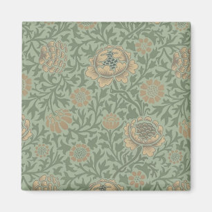William Morris Grafton Blummenmuster Salbeigrün  Magnet