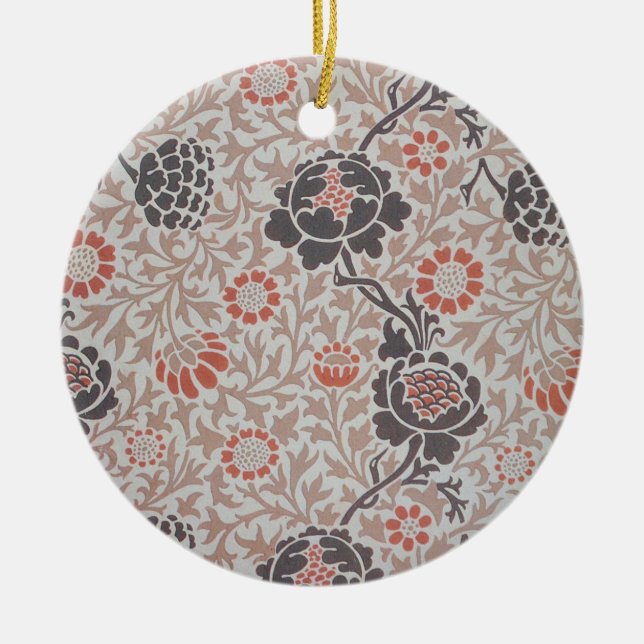 William Morris Grafton Botanic Art Design Keramik Ornament (Vorne)