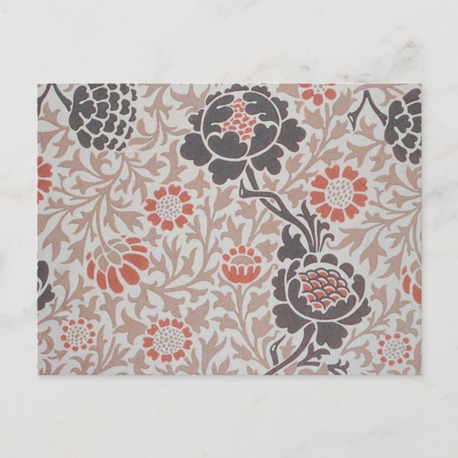 William Morris Grafton Botanic Art Design Postkarte (Vorderseite)