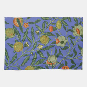 William Morris Granatapfel Blaue Farbige Tapete Geschirrtuch