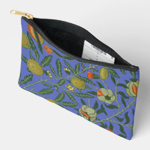 William Morris Granatapfel Blaue Farbige Tapete Zubehörtasche