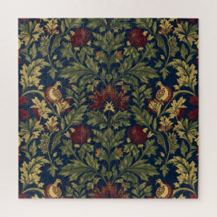 William Morris Granatapfel Blumen Navy Muster