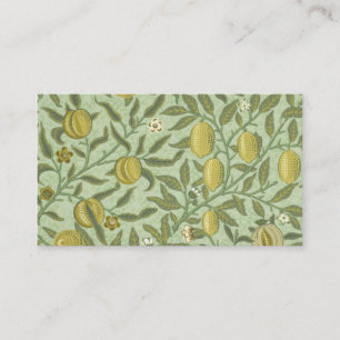William Morris Granatapfel-Frucht-Design Visitenkarte