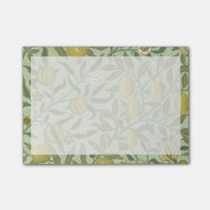 William Morris-Granatapfel-Frucht-Entwurf Post-it Klebezettel