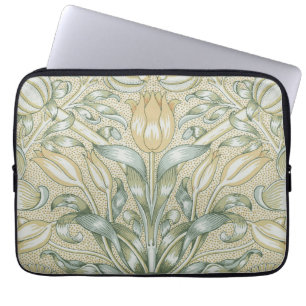 William Morris Granatapfel-Muster Antike Lilie Laptopschutzhülle