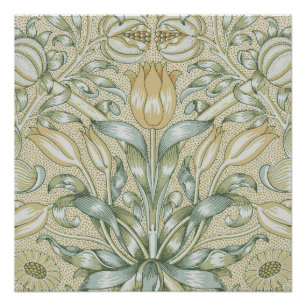 William Morris Granatapfel-Muster Antike Lilie Poster
