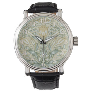 William Morris Granatapfel-Muster Antique Lily Armbanduhr