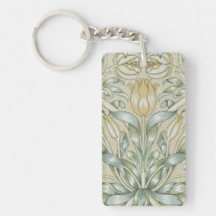 William Morris Granatapfel-Muster Antique Lily Schlüsselanhänger