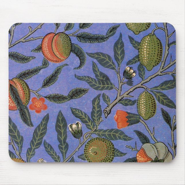 William Morris Granatapfel Tapete Mousepad (Vorne)