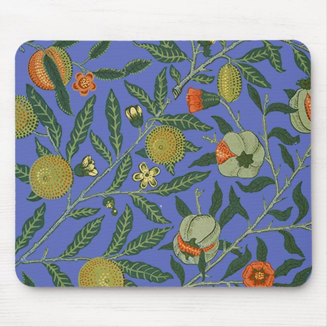 William Morris Granatapfel Tapete Mousepad (Vorne)