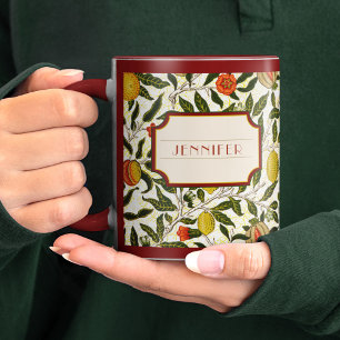 William Morris Granatapfelmuster Lemons Tasse