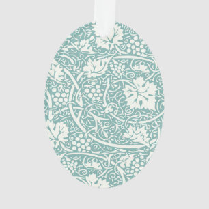 William Morris Grape Motif Turquoise Turquoise