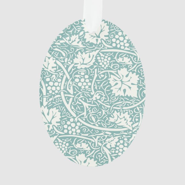 William Morris Grape Motif Turquoise Turquoise (dos)