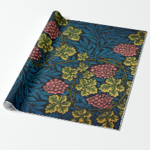 William Morris GRAPE VINE BLUE Wrapping Paper