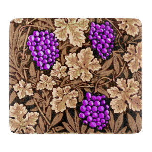William Morris Grapevine, braun und Lila Schneidebrett