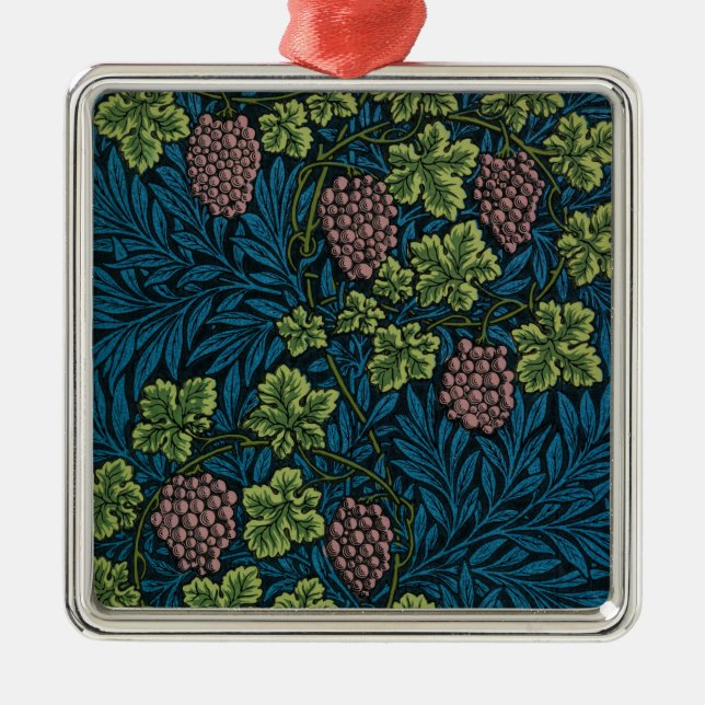 William Morris Grapevine Pattern (Weinreben) Ornament Aus Metall (Vorne)