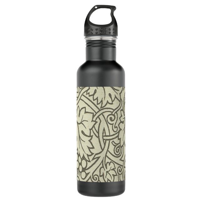 William Morris Grapevine Sage Wallpaper Edelstahlflasche (Vorderseite)